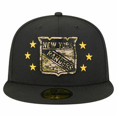 New York Rangers New Era Military Appreciation Digital Camo Stars 59FIFTY Fitted Hat - Black | US 203156204