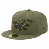 Washington Capitals New Era Military Appreciation Flag 59FIFTY Fitted Hat - Olive | US 203156211