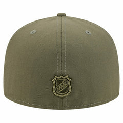 Seattle Kraken New Era Military Appreciation Flag 59FIFTY Fitted Hat - Olive | US 203156223
