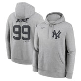 Aaron Judge New York Yankees Nike Player Name & Number Club Fleece Pullover Hoodie - Heather Gray Hoodies