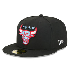 Chicago Bulls 2025/26 City Edition Alternate 59FIFTY Fitted Hat Black - New Era