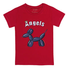 Los Angeles Angels Tiny Turnip Youth Balloon Dog T-Shirt - Red T-shirts