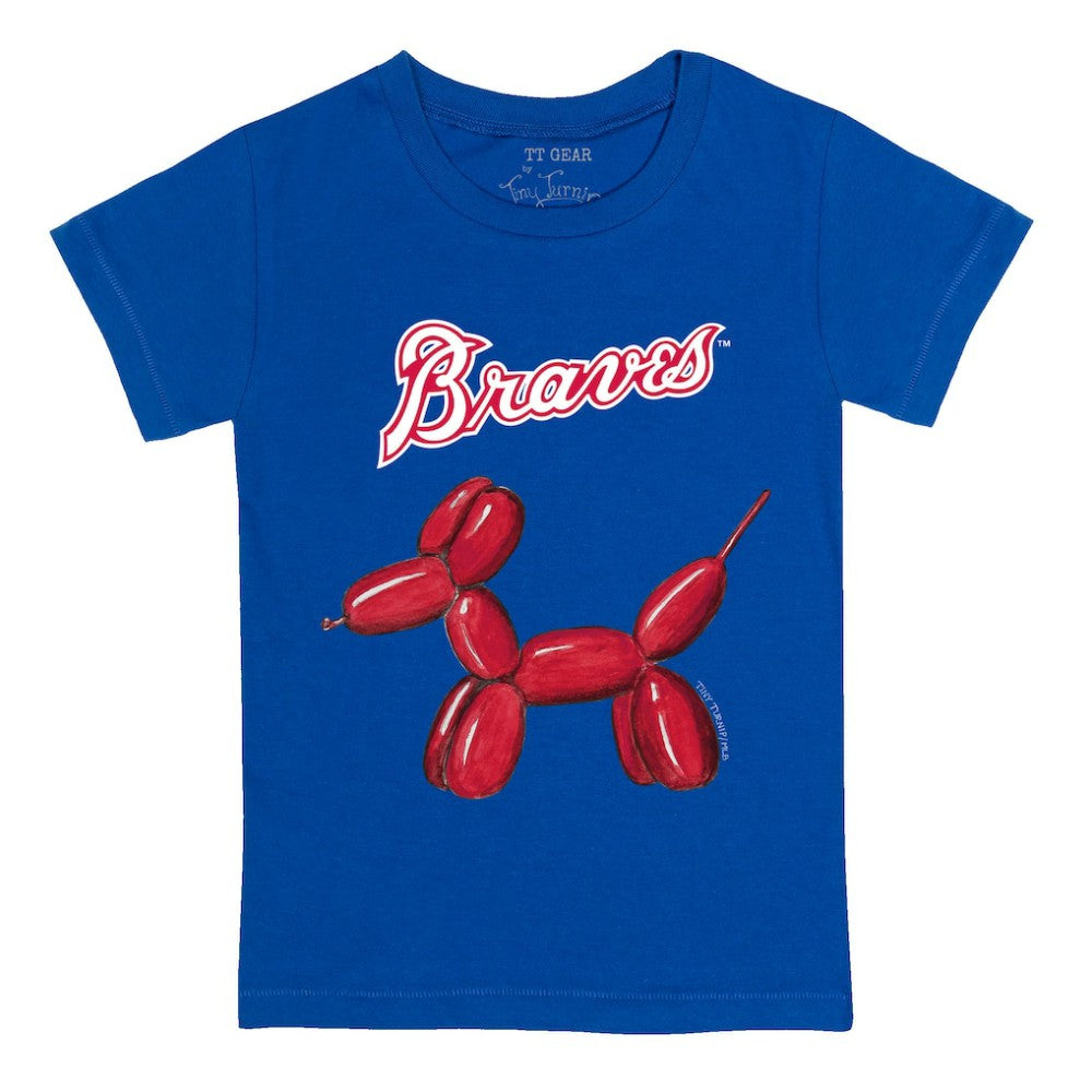 Atlanta Braves Tiny Turnip Youth Balloon Dog T-Shirt - Royal T-shirts