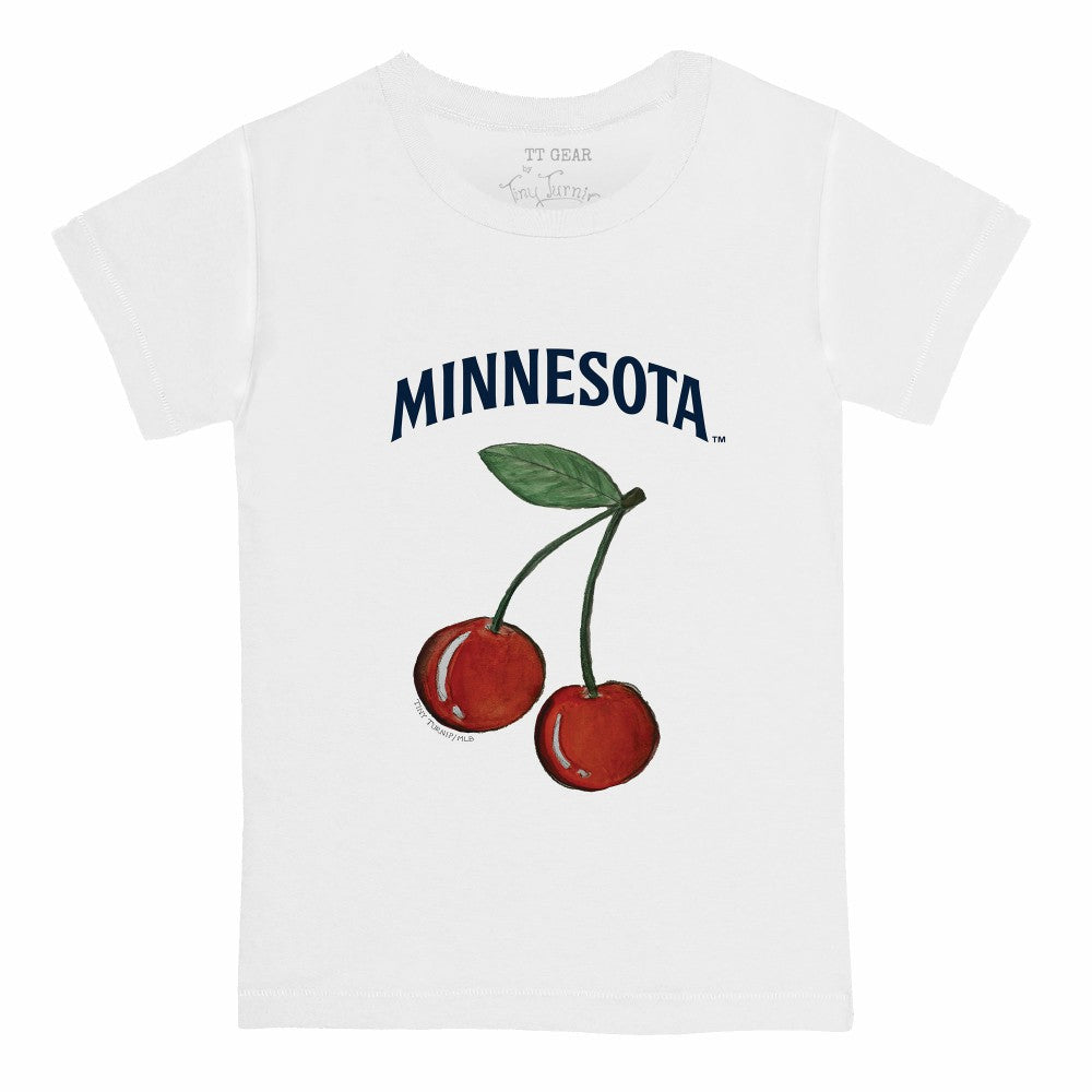 Minnesota Twins Tiny Turnip Youth Cherries T-Shirt - White T-shirts