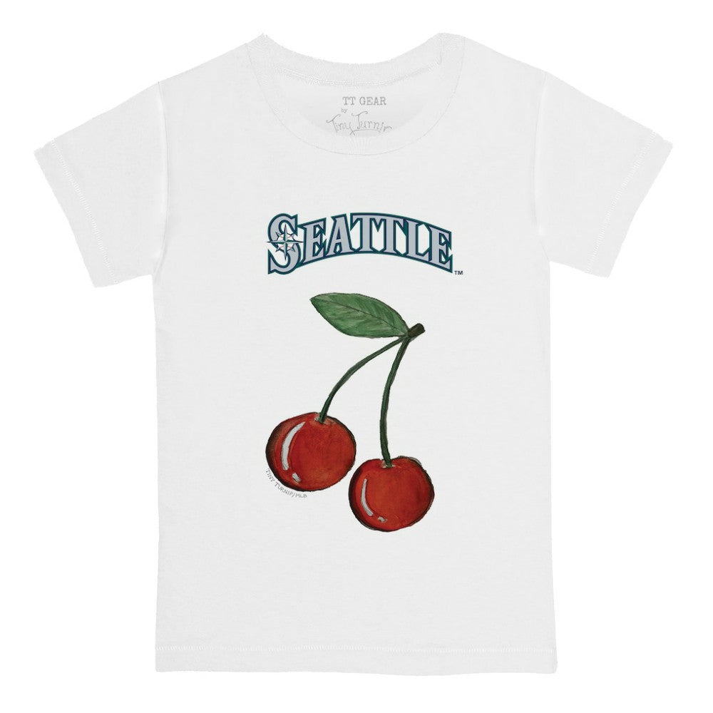 Seattle Mariners Tiny Turnip Youth Cherries T-Shirt - White T-shirts