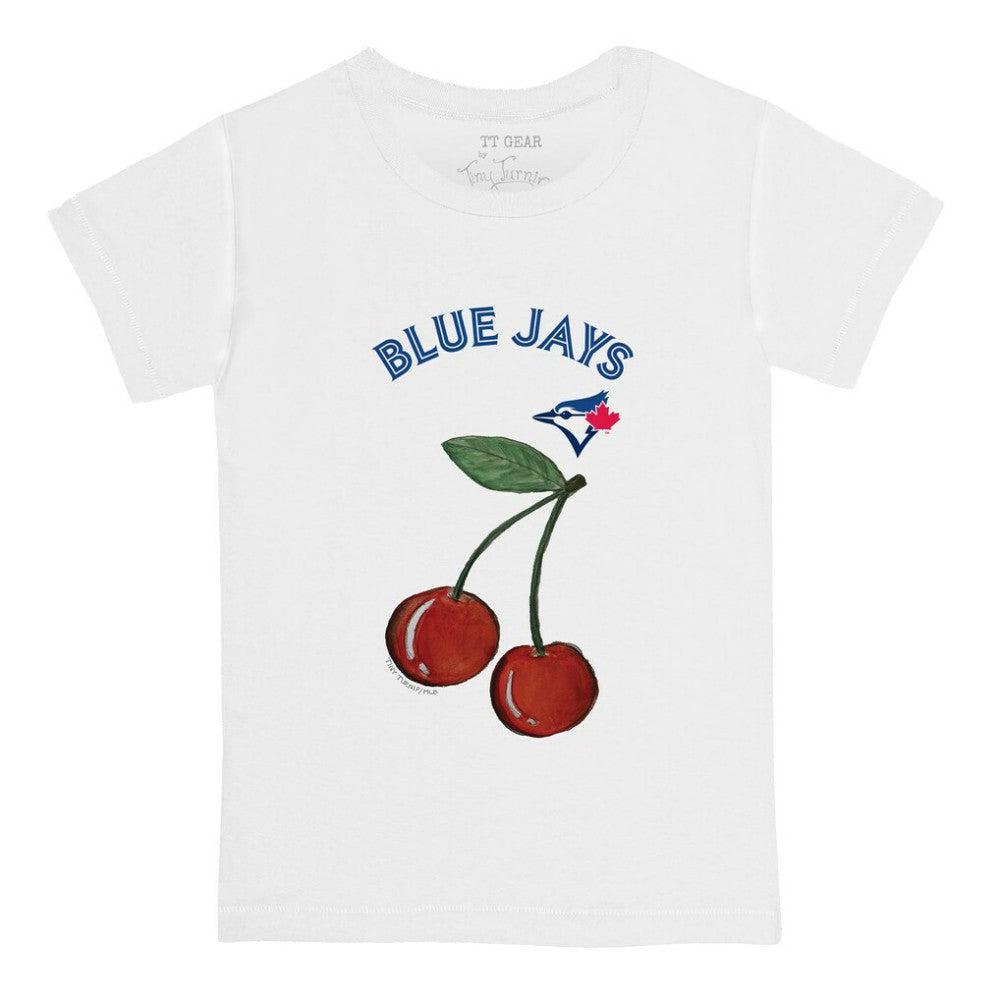 Toronto Blue Jays Tiny Turnip Youth Cherries T-Shirt - White T-shirts