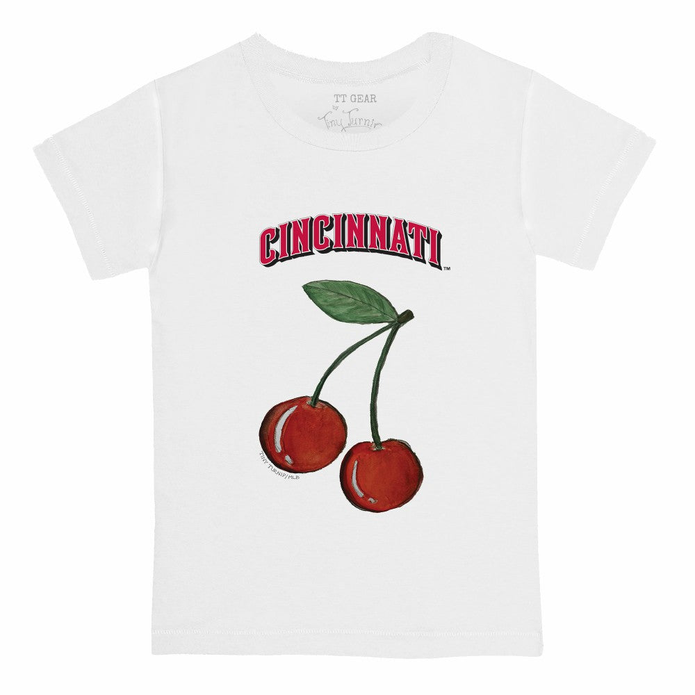 Cincinnati Reds Tiny Turnip Youth Cherries T-Shirt - White T-shirts