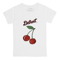Detroit Tigers Tiny Turnip Youth Cherries T-Shirt - White T-shirts