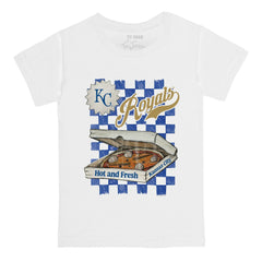Kansas City Royals Tiny Turnip Youth Pizza T-Shirt - White T-shirts