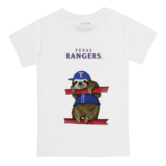 Texas Rangers Tiny Turnip Youth Sloth T-Shirt - White T-shirts