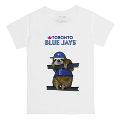 Toronto Blue Jays Tiny Turnip Youth Sloth T-Shirt - White T-shirts