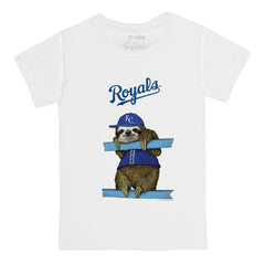 Kansas City Royals Tiny Turnip Youth Sloth T-Shirt - White T-shirts