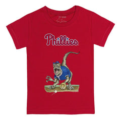 Philadelphia Phillies Tiny Turnip Youth Velociraptor T-Shirt - Red T-shirts