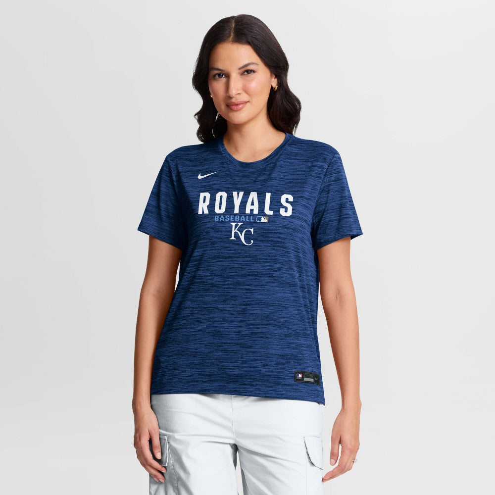 Kansas City Royals Nike Women's Authentic Collection Velocity Dri-FIT T-Shirt - Royal T-shirts