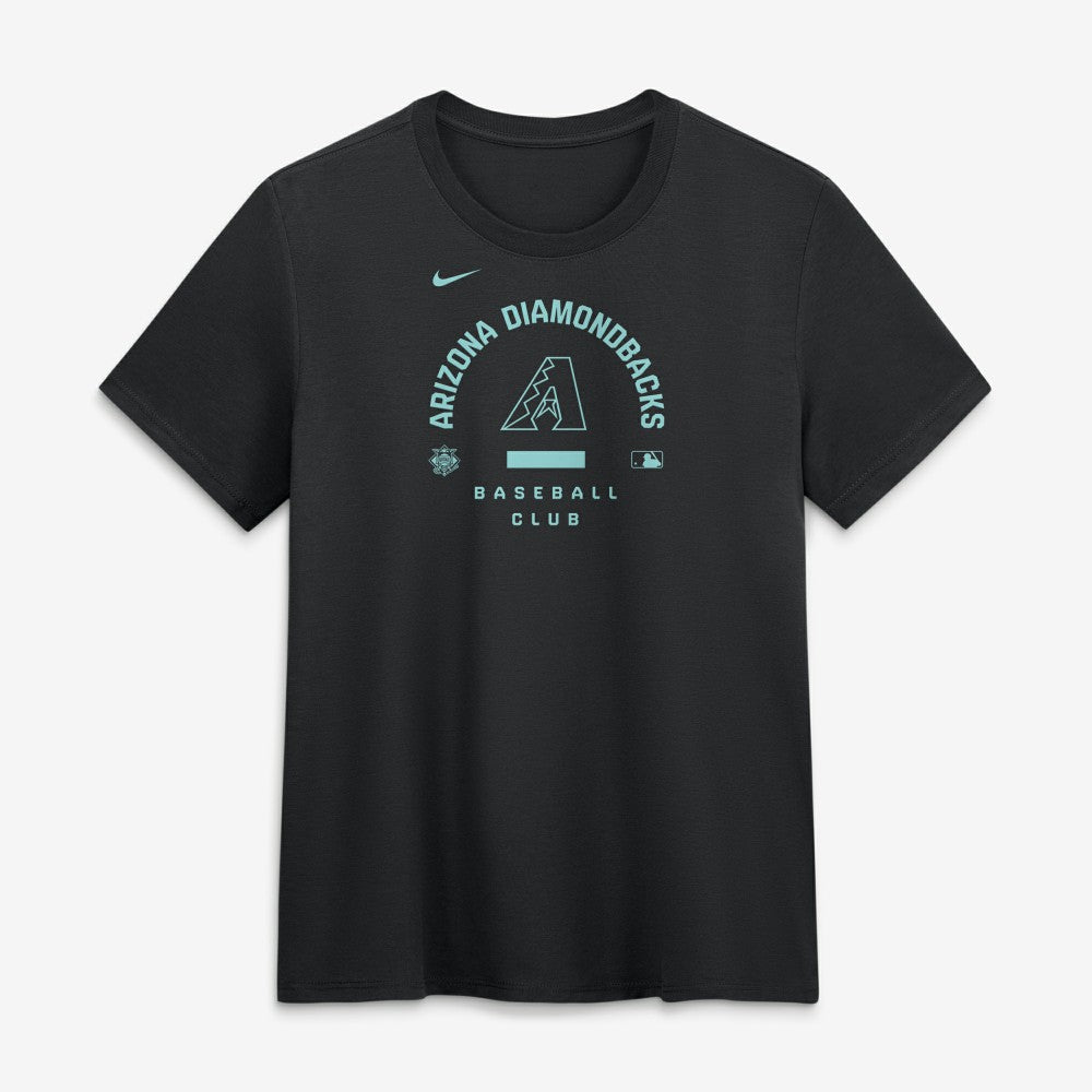 Arizona Diamondbacks Nike Women's Authentic Collection Early Work Tri-Blend Dri-FIT T-Shirt - Black T-shirts