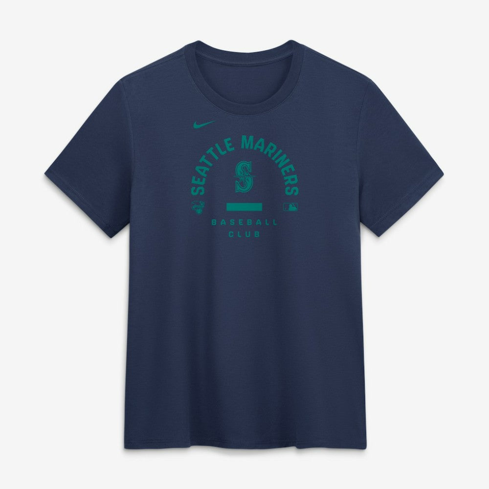 Seattle Mariners Nike Women's Authentic Collection Early Work Tri-Blend Dri-FIT T-Shirt - Navy T-shirts