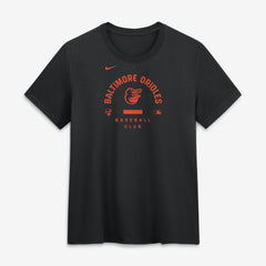 Baltimore Orioles Nike Women's Authentic Collection Early Work Tri-Blend Dri-FIT T-Shirt - Black T-shirts
