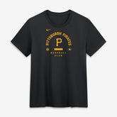 Pittsburgh Pirates Nike Women's Authentic Collection Early Work Tri-Blend Dri-FIT T-Shirt - Black T-shirts
