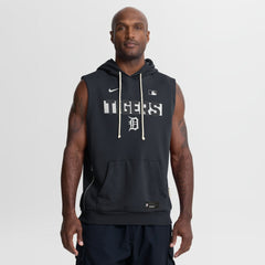 Detroit Tigers Nike Authentic Collection Standard Issue Dri-FIT Sleeveless Hoodie - Navy Hoodies