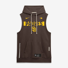 San Diego Padres Nike Authentic Collection Standard Issue Dri-FIT Sleeveless Hoodie - Brown Hoodies