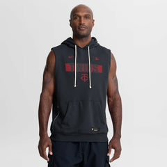 Minnesota Twins Nike Authentic Collection Standard Issue Dri-FIT Sleeveless Hoodie - Navy Hoodies
