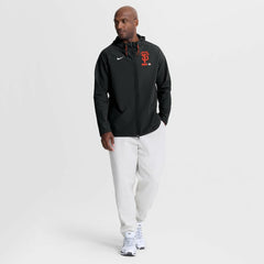 San Francisco Giants Nike Authentic Collection Raglan Therma-FIT Full-Zip Hooded Jacket - Black Jackets