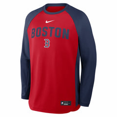 Boston Red Sox Nike Authentic Collection Raglan Dri-FIT Sweatshirt - Red Sweatshirts