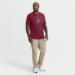 Philadelphia Phillies Nike Authentic Collection Batting Practice Pre-Game Raglan Dri-FIT Top - Burgundy Tops