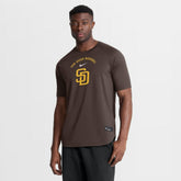 San Diego Padres Nike Authentic Collection Batting Practice Pre-Game Raglan Dri-FIT Top - Brown Tops