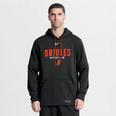 Baltimore Orioles Nike Authentic Collection Therma-FIT Hoodie - Black Hoodies