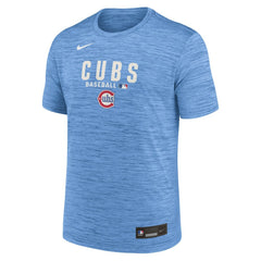 Chicago Cubs Nike Authentic Collection Velocity Dri-FIT T-Shirt - Light Blue T-shirts