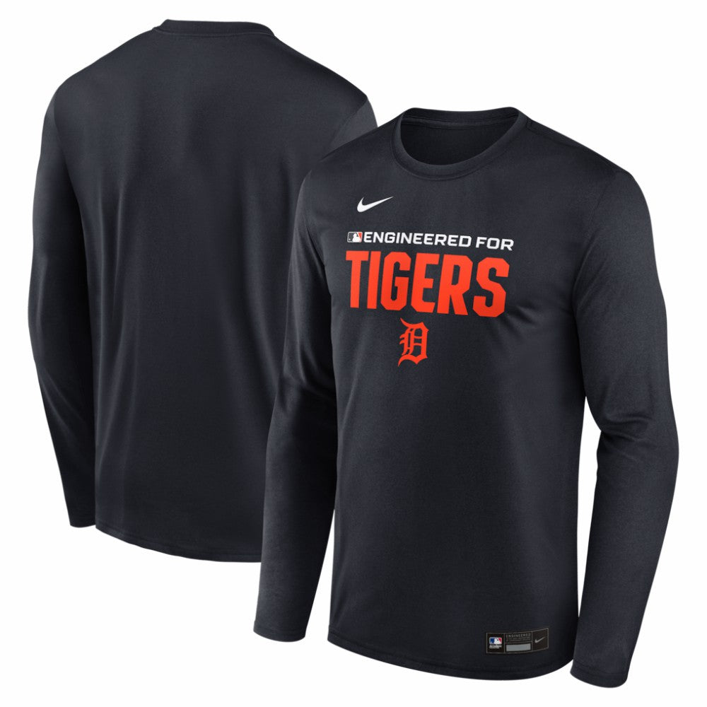 Detroit Tigers Nike Authentic Collection Legend Dri-FIT Long Sleeve T-Shirt - Navy T-shirts