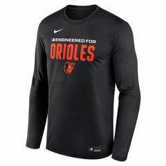 Baltimore Orioles Nike Authentic Collection Legend Dri-FIT Long Sleeve T-Shirt - Black T-shirts