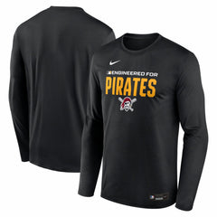 Pittsburgh Pirates Nike Authentic Collection Legend Dri-FIT Long Sleeve T-Shirt - Black T-shirts