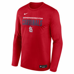 St. Louis Cardinals Nike Authentic Collection Legend Dri-FIT Long Sleeve T-Shirt - Red T-shirts