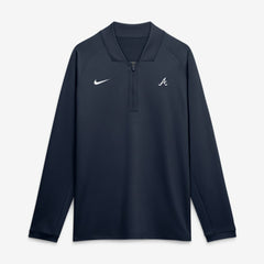 Atlanta Braves Nike Authentic Collection Dri-FIT Raglan Half-Zip Pullover - Navy Pullover