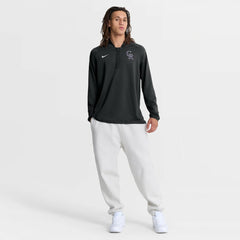 Colorado Rockies Nike Authentic Collection Dri-FIT Raglan Half-Zip Pullover - Black Pullover