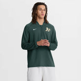 Athletics Nike Authentic Collection Dri-FIT Raglan Half-Zip Pullover - Green Pullover