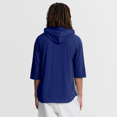 Texas Rangers Nike Authentic Collection Flux Dri-FIT Raglan 3/4-Sleeve Hooded T-Shirt - Gray T-shirts