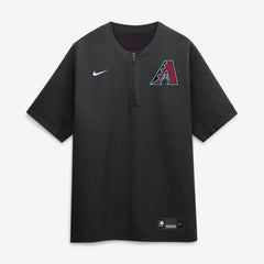Arizona Diamondbacks Nike Authentic Collection Dri-FIT Quarter-Zip Windshirt - Black