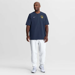 Milwaukee Brewers Nike Authentic Collection Dri-FIT Quarter-Zip Windshirt - Navy