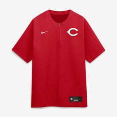 Cincinnati Reds Nike Authentic Collection Dri-FIT Quarter-Zip Windshirt - Red