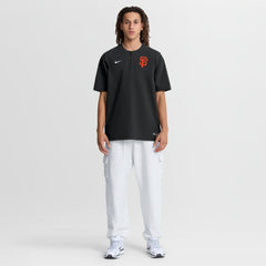 San Francisco Giants Nike Authentic Collection Dri-FIT Quarter-Zip Windshirt - Black