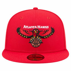 Atlanta Hawks Core Logo 59FIFTY Fitted Hat Red - New Era
