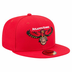 Atlanta Hawks Core Logo 59FIFTY Fitted Hat Red - New Era