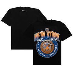 New York Knicks Authmade Basketball Mesh Premium T-Shirt Black outlet
