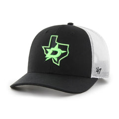 Dallas Stars '47 Prestige Adjustable Trucker Hat - Black/White | US 203161406