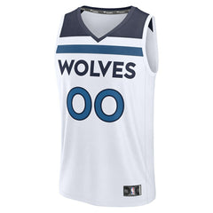 Minnesota Timberwolves Fastbreak Custom Jersey Association Edition White - Fanatics