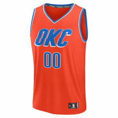 Oklahoma City Thunder Youth Fast Break Custom Jersey Statement Edition Orange - Fanatics outlet