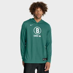 Boston Red Sox Nike City Connect Dri-FIT Long Sleeve Hooded T-Shirt - Green T-shirts